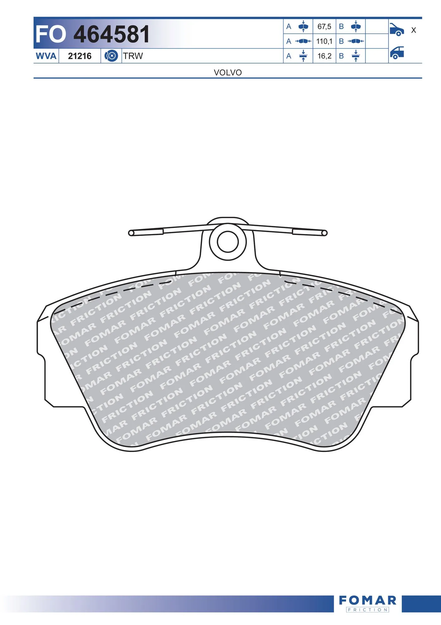 Brake Pad Set, disc brake